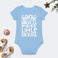 thumbnail image 4 of Big Miracle In A Little Package - Baby Clothes - Funny Newborn Bodysuit Outfits for Boys And Girls Sky Blue-style 6months, 4 of 7