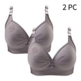 thumbnail image 2 of Timegard Wireless Bras for Women 2pc Ruched Full Support Adjustable Strap Comfy Daily Seniors Bras, 2 of 6
