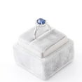 thumbnail image 5 of Eclet Jewels White Gold Over 14K Silver Diamond Rings - Oval Cut Excellent 2 Ct Diamond Ring For Women's - Engagement Wedding Halo Prong Set Rings for Women's - Birthstone with halo Diamond Rings, 5 of 9