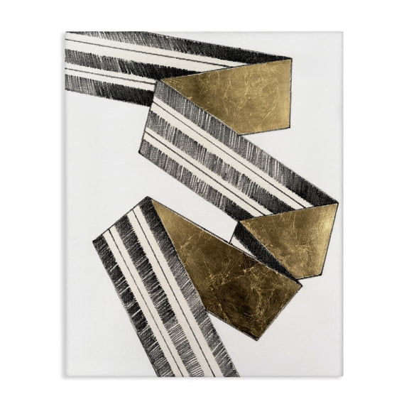 Stupell Industries Contemporary Alternating Geometric Ribbon Canvas Art, 16 x 20, by Vanna Lam