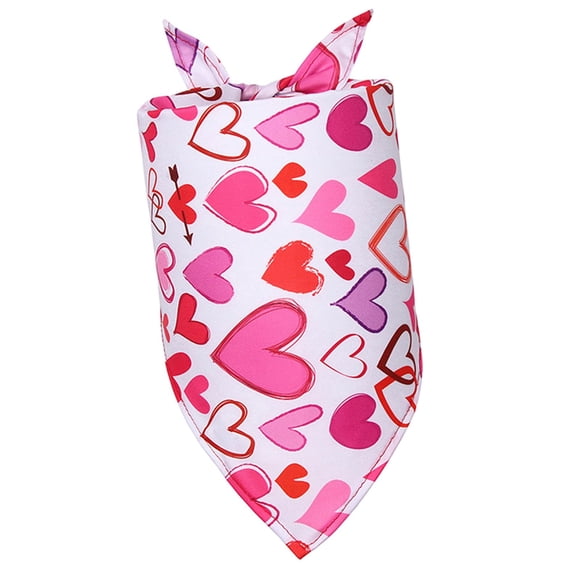 Baberos triangulares para perros, lindo paño para eructar para perros, regalo de cumpleaños, gatos, día de San Valentín Corazón Yuyangstore Cuello de pañuelo