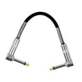 thumbnail image 3 of Milaget Guitar Patch Cable Electric Guitar Cable Length 15cm PVC Shell Connector Line black, 3 of 9
