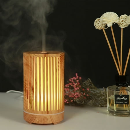 

Tiitstoy Wood Grain Aroma Diffuser 200ml Colorful Night Light Atomizing Humidifier