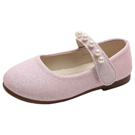 

eczipvz Toddler Princess Shoes Girl s Bow Mary Jane Dress Shoes Ballet Princess Flats with Rhinestone Strap for Party Toddler/Little Kid/Big Kid Pink 5-5.5 Years