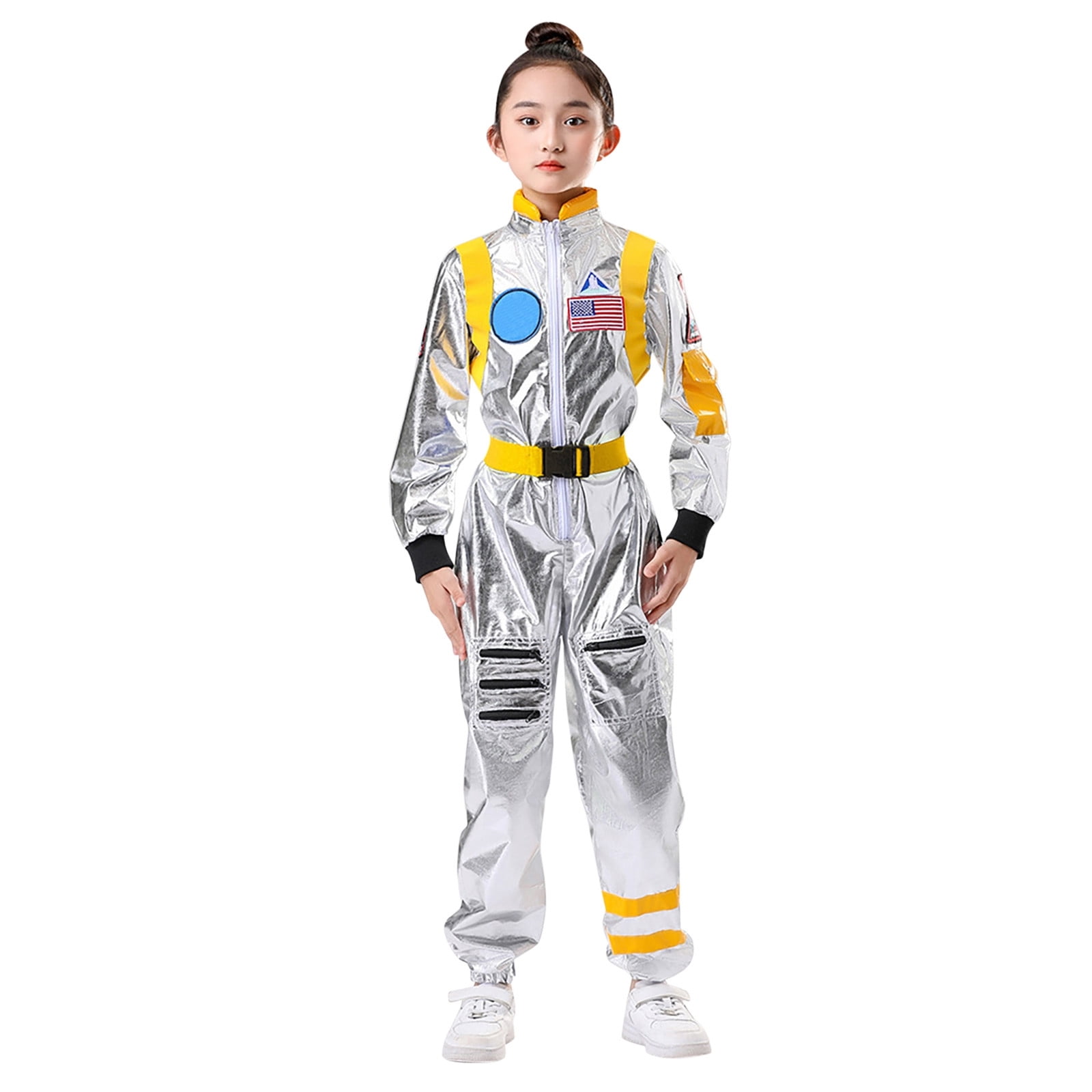 RMGVDSD Kids Astronaut Outfit for Boys Girls Space Jumpsuit Astronaut Carnival Onesie Performance Clothes Coming Home Outfit