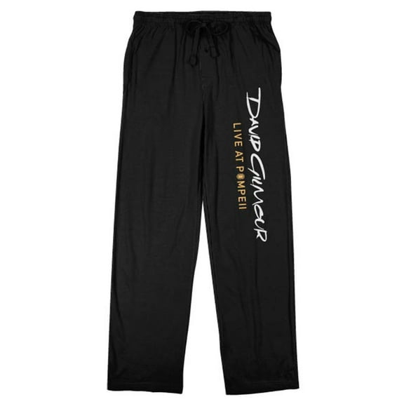 David Gilmour Live in Pompeii Men's Black Sleep Pants-Medium