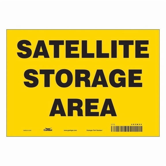Condor Safety Sign,7 in x 10 in,Vinyl 485M96