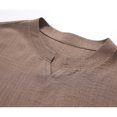 thumbnail image 4 of Enjoytime Mens Shirts Casual Short Sleeve V-Neck Solid Color T Shirt Summer Lightweight Fashion Shirt, 4 of 6