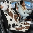 thumbnail image 2 of Uorisanigo Cow Print High-Back Automotive Seat Covers, 2 PCS Car Seat Covers Front Set, Auto Seats Cover for Cars, Trucks Van SUV Not Airbag Compatible, 2 of 7