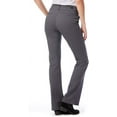 thumbnail image 2 of Juniors' Unionbay Uniform Hayden Twill Bootcut Pants Color: Galaxy Gray Size: 0, 2 of 2