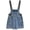 Blue, variant on KAUOD Girls Denim Overalls Shorts Wide Leg Adjustable Strap Baggy Jean Shortall Summer Sleeveless Casual Cute Romper