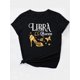 thumbnail image 2 of Women's Casual Fashion T-Shirt with Diamond Butterfly High Heels Print, Round Neck, Short Sleeve, Polyester - Machine Washable, Black, T-Shirt, 2 of 7