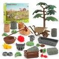 thumbnail image 2 of Kit Miniature de Scène de Ferme Éducatif pour Enfants de 4 à 6 Ans : Ensemble de 4 Fruits (10g) avec Accessoires de Table de Sable - Modèle de Simulation Sûr et Durable de Qualité Exportatrice pour Jeu Créatif, Apprentissage de l'Agriculture, 2 of 6