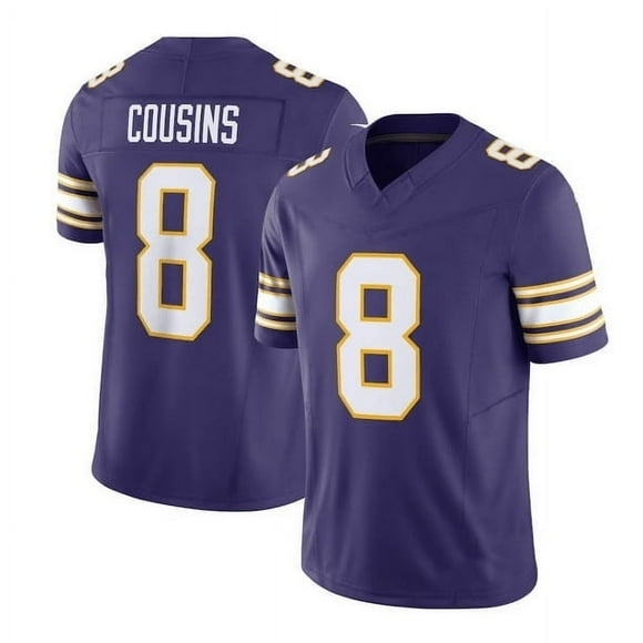 Minnesota Vikings Men's Football Jersey - Jefferson #18, Cousins #8, Smith #22 XL