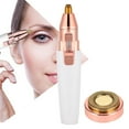 thumbnail image 4 of Recortador de cejas eléctrico 2 en 1 con forma de lápiz labial para mujer, máquina de depilación, afeitadora, 4 of 14
