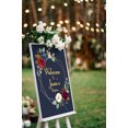 thumbnail image 4 of Darling Souvenir MADE WITH LOVE PersonalizedWelcomeSignFor Baptism,Painted RosesParty Supplies Great For Your Celebrations- 18x 12, 4 of 5