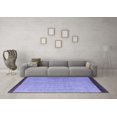 thumbnail image 3 of Ahgly Company Machine Washable Indoor Rectangle Abstract Blue Modern Area Rugs, 2' x 3', 3 of 4