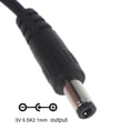 thumbnail image 3 of USB Male to 5.5x2.1mm Male Charging Cable Power Supply Adapter Cord Conversion Wire for 3V Devices 100cm Length, 3 of 7
