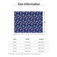 thumbnail image 5 of Rozeui Skull flower funny for Flannel Blanket, Soft Fuzzy Plush King Blanket for Winter, Thick and Warm All-Season Bed Throw-50"x40", 5 of 6