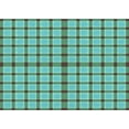 thumbnail image 1 of Ahgly Company Machine Washable Indoor Rectangle Transitional Turquoise Green Area Rugs, 3' x 5', 1 of 7