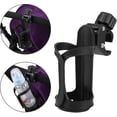 thumbnail image 3 of Portavasos de rotación universal de 360 grados Estante de almacenamiento para cochecito de bebé Silla de paseo Bicicleta de montaña Silla de ruedas Biberón negro Soporte para cochecito, 3 of 5