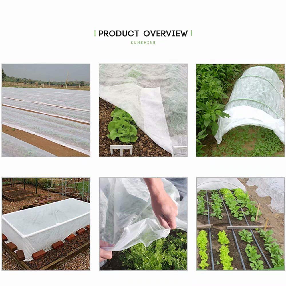 0.55oz Raised Bed/Row Plant Cover Blanket for Frost Protection 10x100ft  2pack 