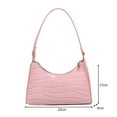 thumbnail image 2 of PU Shoulder Totes Casual Zipper for Daily Shopping Leisure Travel (Pink) Shoulder Bags for Women, 2 of 6
