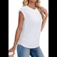 thumbnail image 2 of Camiseta de Corta con Cuello Redondo y Fruncido para Mujer, Color , Talla M, 2 of 6