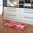 thumbnail image 6 of 39x20 Inch Non-Slip Floor Mat Hallway Runner Rug Entrance Floor Mat Runner for Kitchen and Living Room Red Watercolor Flowers, 6 of 8