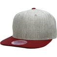 thumbnail image 2 of Pro Style Classic Snapback Wool Blend Plain Basic Cap Hat, 2 of 7
