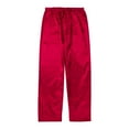 thumbnail image 3 of Licupiee Men's Classic Satin Sleep Pant Long Pajama Bottoms Solid Drawstring Loungwear Pants, 3 of 6