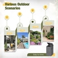 thumbnail image 6 of 33 Gallon Outdoor Trash Can with Dual Lid, Heavy Duty Waterproof Resin Garbage Bins Outside, Hideaway Waste Bins for Patio, Outside Pool, Backyard and Deck (2, Gray), 6 of 14