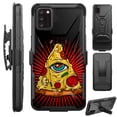 thumbnail image 1 of Compatible with TCL A3X Hybrid Luxguard Holster Phone Case Cover (Pizza Eye), 1 of 1