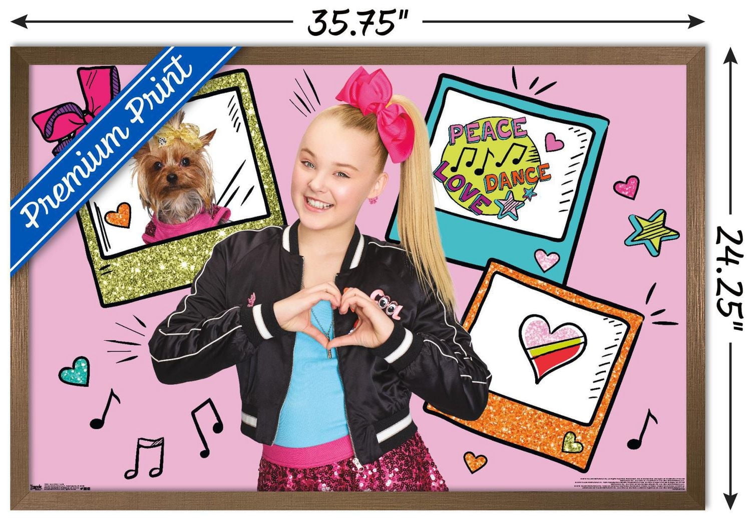 JoJo Siwa - Love Wall Poster, 22.375" x 34"