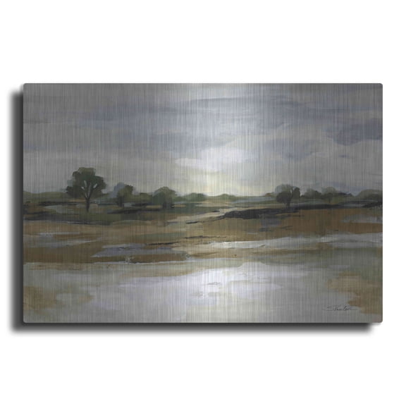 Luxe Metal Art 'Cool April Day' by Silvia Vassileva, Metal Wall Art, 24" x 16"