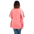 thumbnail image 2 of JM Collection Womens Poncho Pullover Blouse, Orange, Large, 2 of 2