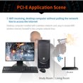 thumbnail image 3 of 300Mbps PCIE Wireless WiFi Adapter RTL8192EE High Speed Gain Antenna Wi-Fi Network Card 2.4G PCl-E Wi-Fi Receiver For Desktop PC, 3 of 6