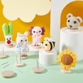 thumbnail image 5 of 12Pcs Crochet Stand 4 Styles Wooden Knitted Display Stand Holder with Wooden Base Needle Display Rack for Showcase Action Figure StandBurlyWood, 5 of 6