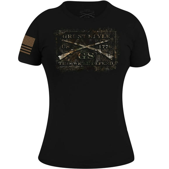 Grunt Style Women's Realtree Edge Full Grunt Style Logo T-Shirt - 2XL - Black