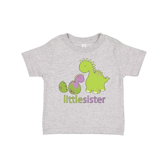 Inktastic Little Sister Purple Girls Toddler T-Shirt