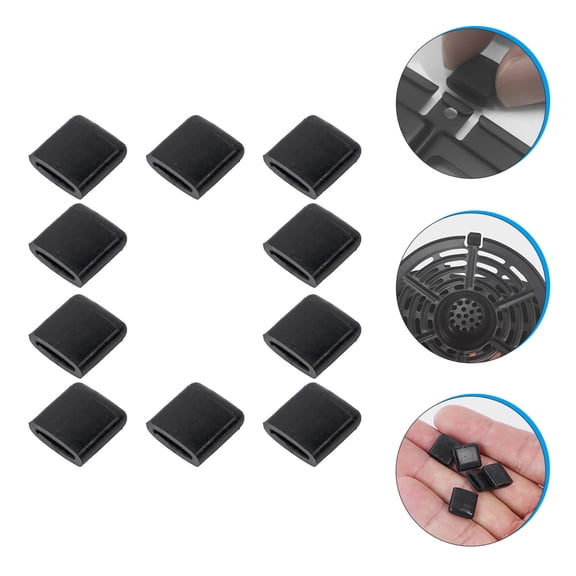 UPOUART 10pcs Silicone Rubber Feet for Air Fryer Trays, Non- Black Set, Accessories for Cooking