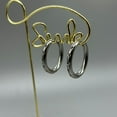 thumbnail image 3 of Pendientes de oro de 18 quilates Pendientes de tuerca Colorfast Pendientes de acero de titanio de alta calidad TUNC Sencillez, 3 of 3