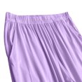 thumbnail image 3 of Annhoo Pajama Pants for Women Lightweight Elastic Waist Solid Color Baggy Trousers with Pockets Loungewear, 3 of 6