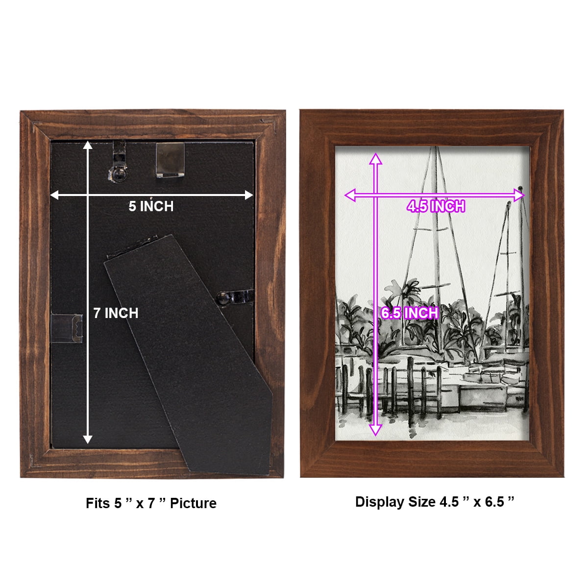 Neutral Tropics I - Framed Print w/glass - Chestnut