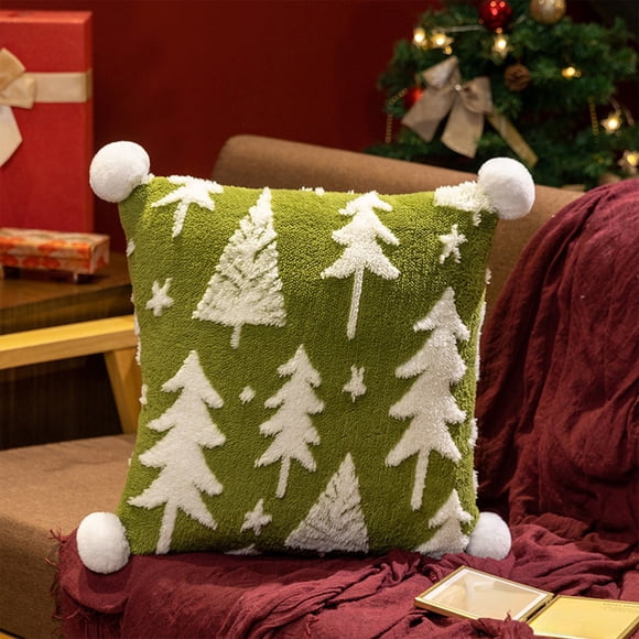 Seyotauo Christmas Woman Man Pillow Creative Biscuit P Soft Throw Pillows Stuffed Premium Polyester Fiber Sofa Cushion Party Decor for Sofa Couch Bedroom Living Room
