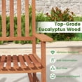 thumbnail image 2 of Aimee Lii Outdoor Rocking Chair, Patio Wooden Rocker Chair, Weather Resistant,for Lawn, Porch, Backyard, Indoor and Garden, Natural, 2 of 6