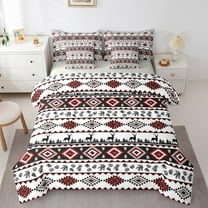 Castle Fairy Southwestern Aztec 7-Piece Full Bohemian Animal Deer Reversible Hippie Bedding Set