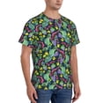 thumbnail image 5 of Rocae Watercolor Cactuses for Men's Moisture-Wicking Crew Tee - T-Shirt for Sports, Outdoor Activities, and Casual WearXX-Large, 5 of 9