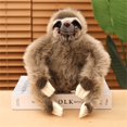 thumbnail image 4 of XUYAN 12.5" Lifelike Sloth Plush Toy Adorable Hugging Companion Soft & Cuddly Plush Toy for Kids | Cozy and Washable Plushies for Boys & Girls for Birthday, Christmas, Valentine, 4 of 4