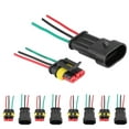 thumbnail image 3 of 5 Sets Car 3 Pin Way Sealed Auto Waterproof Electrical Connector Plug Socket Kit for Conector 3 Pines 3 Pin Audio Water Pump Plug 3 Pin Conector 3 Pines, 3 of 8